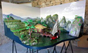 diorama playmoibil rizière