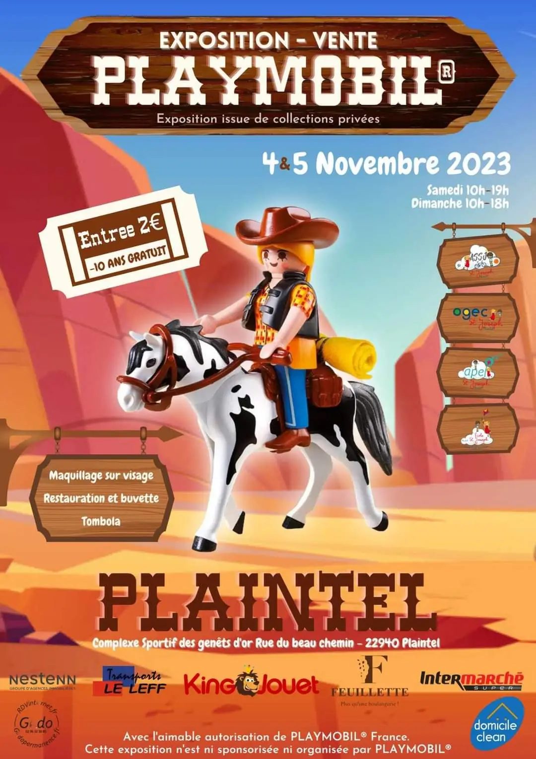Lire la suite à propos de l’article Exposition Playmobil Plaintel 2023